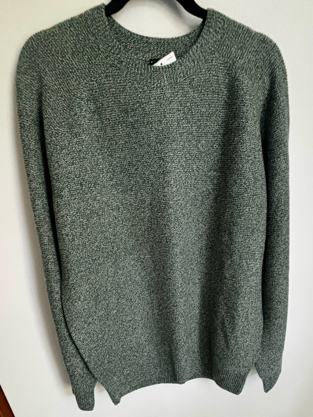 Uniqlo Men's Crewneck Green Knit Sweater sz L